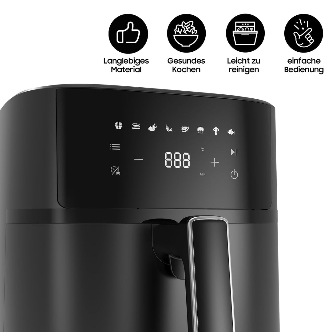 Heissluftfritteuse 6,5L XL 1700W Metall-Innenraum 8 Programme - Bild 5