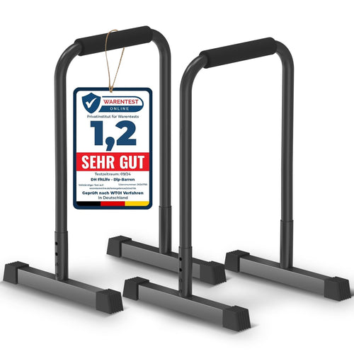 Dip Barren 3-fach höhenverstellbar 80–90 cm bis 500 kg Stahl