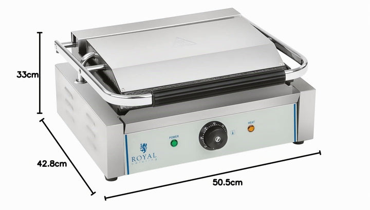Kontaktgrill Elektrogrill 2200W Gusseisen mit Fettauffangschale - Bild 6
