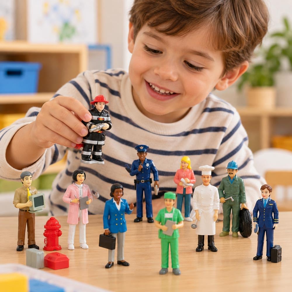 Berufe-Figuren Set 11-teilig 12,5 cm für Puppenhaus - Bild 6