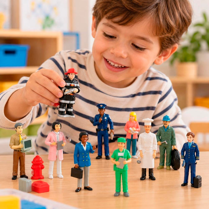 Berufe-Figuren Set 11-teilig 12,5 cm für Puppenhaus - Bild 6