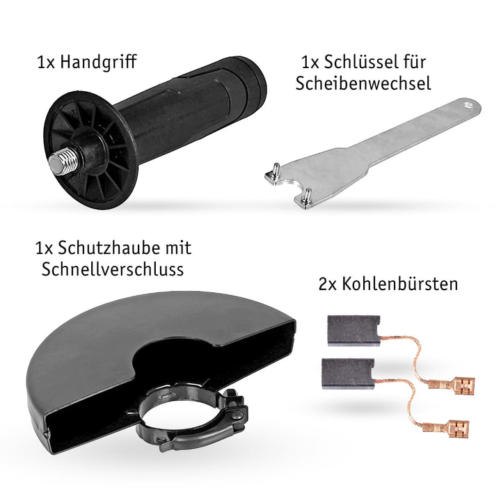 Winkelschleifer 2000W 230mm Scheibe für Metall Stein Beton - Bild 7