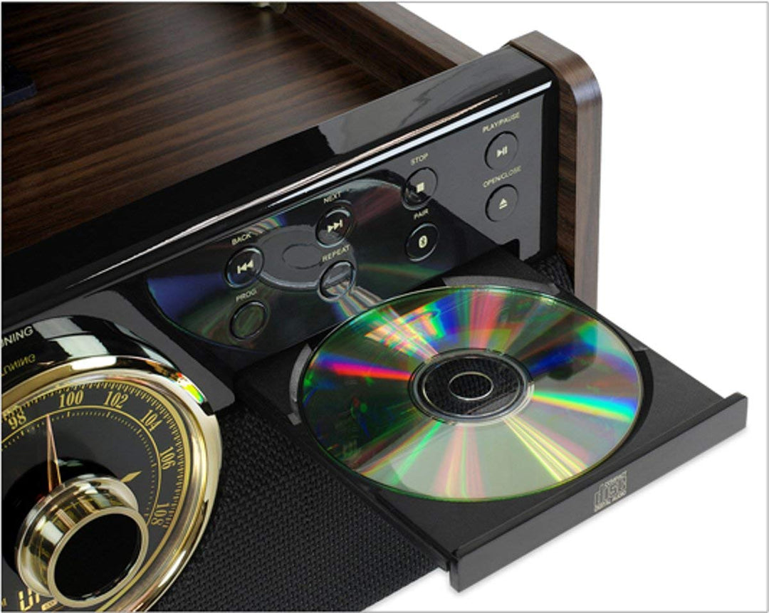 Plattenspieler 6-in-1 mit CD, Kassette, FM-Radio &amp; Bluetooth - Bild 2