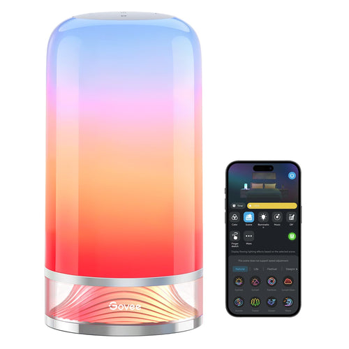 LED Tischlampe RGBICWW dimmbar mit Touch & App-Steuerung