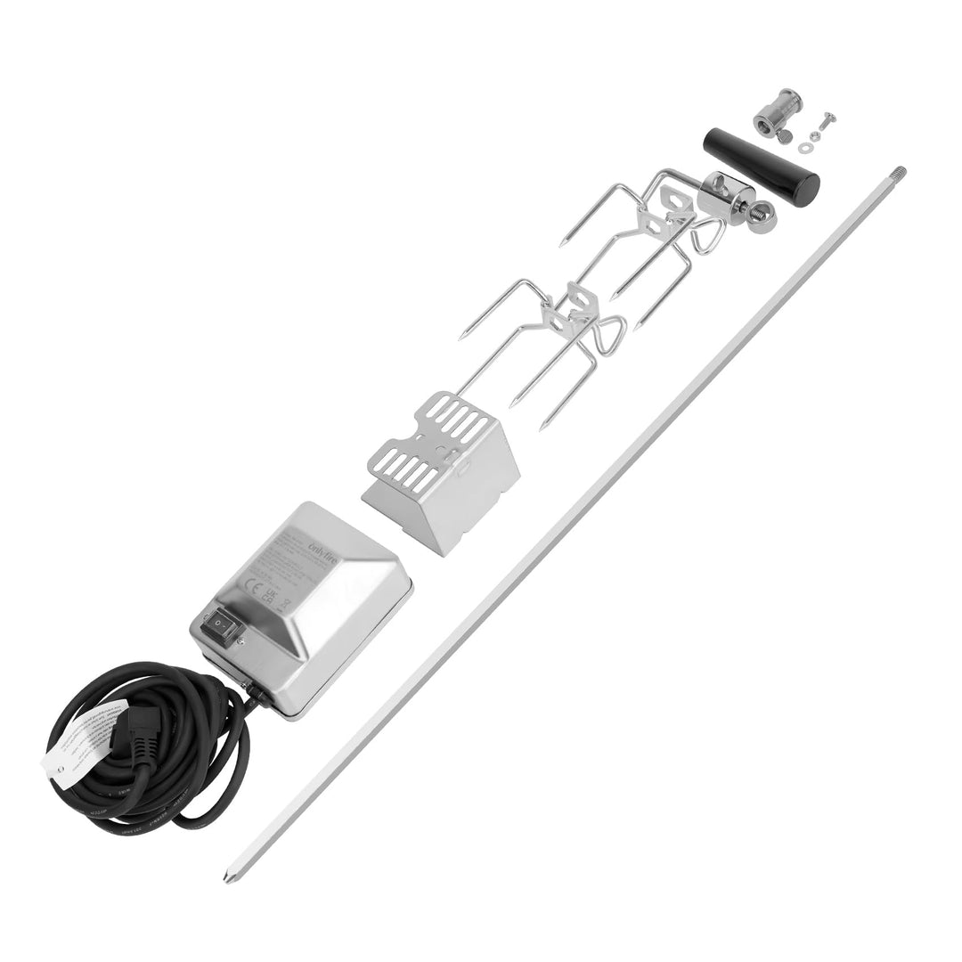 Drehspiess-Set Edelstahl 57 cm mit Motor für Kugelgrill - Bild 9