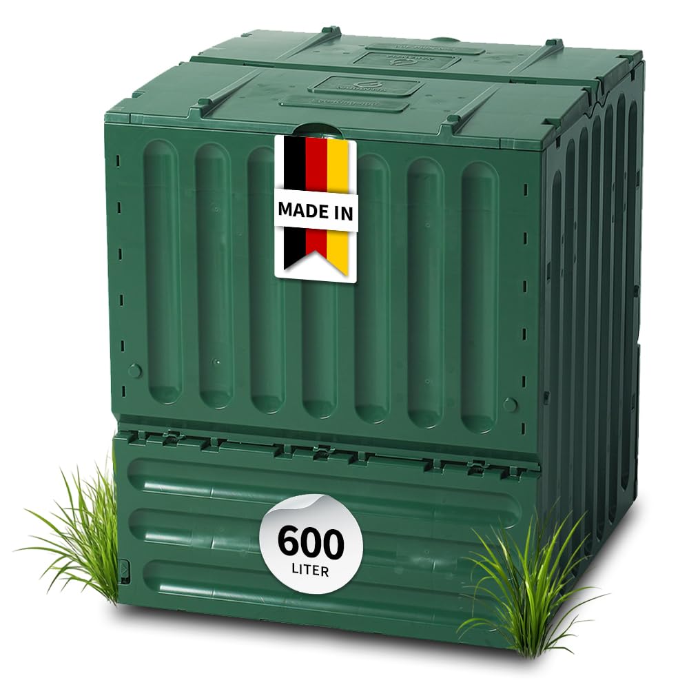 Komposter 600 Liter Recyclingkunststoff UV-schutz fuer Garten
