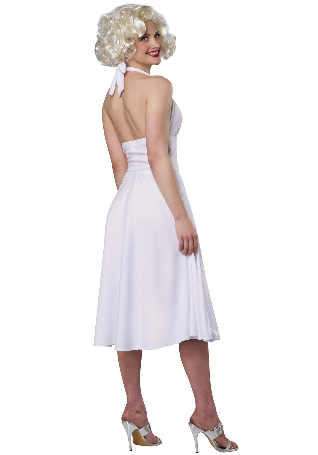 Marilyn Monroe Kostüm Kleid Weiss Polyester Grösse M - Bild 5