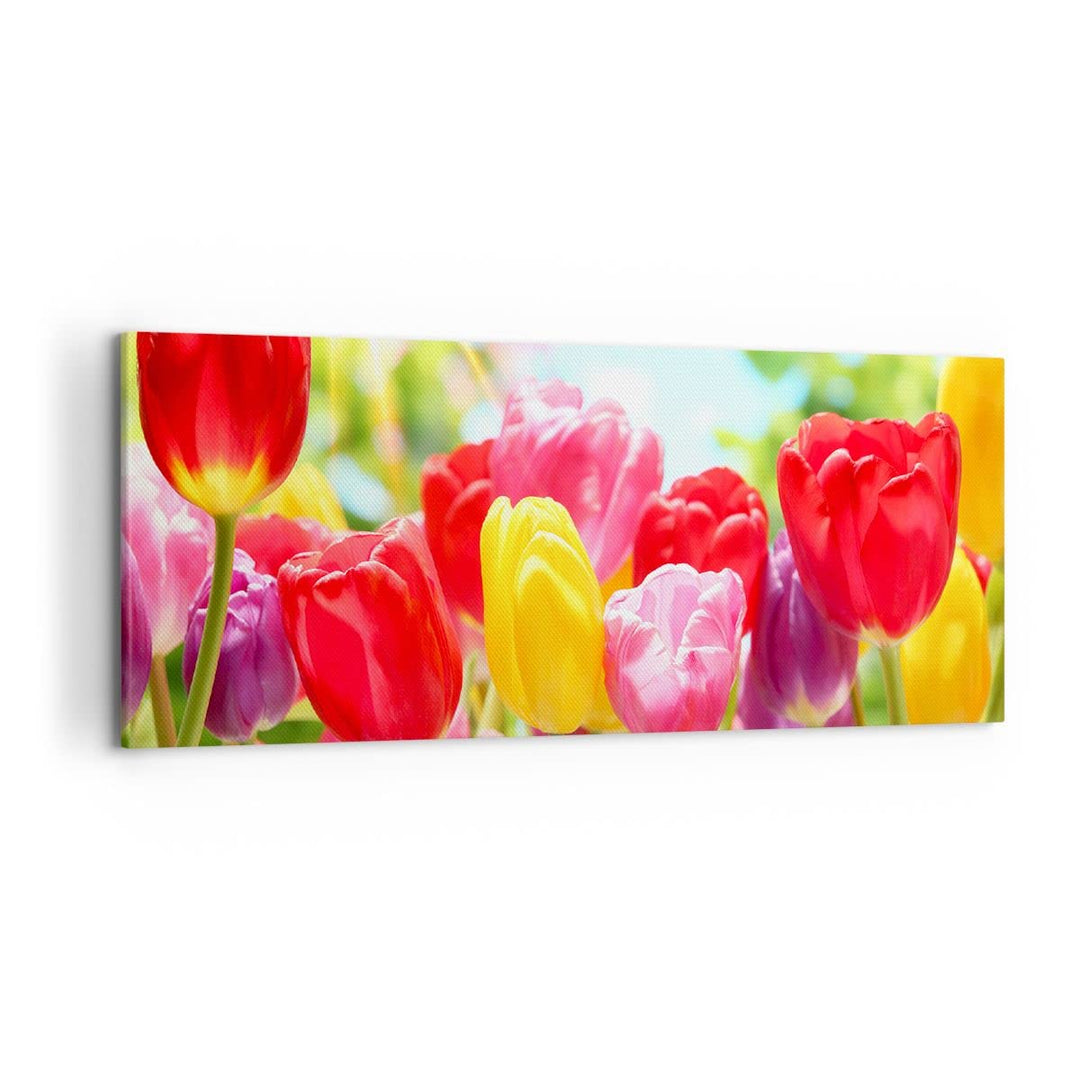 Leinwandbild Botanik Blumen 120x50cm Wanddeko Natur