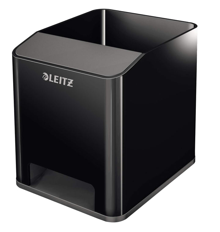 Schreibtisch-Set 5-teilig Schwarz mit Locher Hefter Schere Abroller - Bild 5