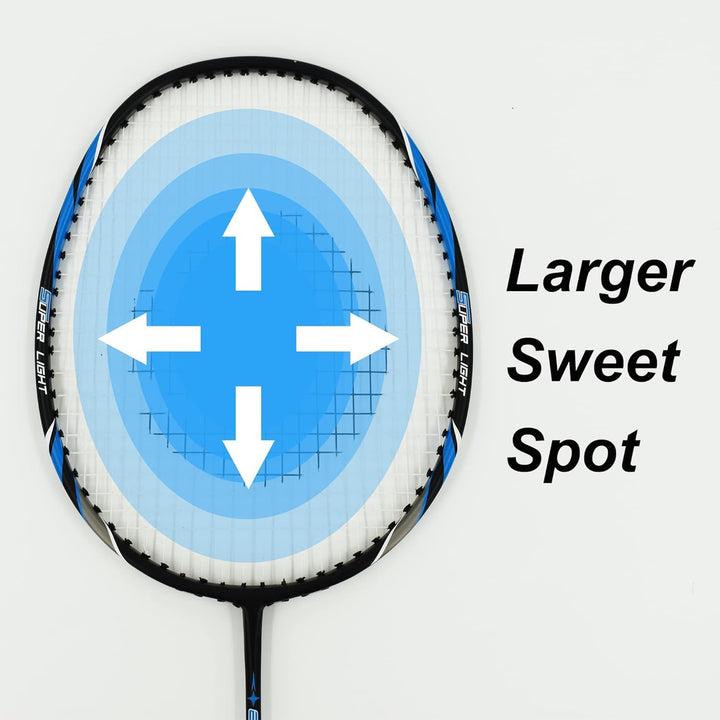 Badminton-Set Carbon-Aluminium 2 Schläger mit Tasche für Freizeit - Bild 6