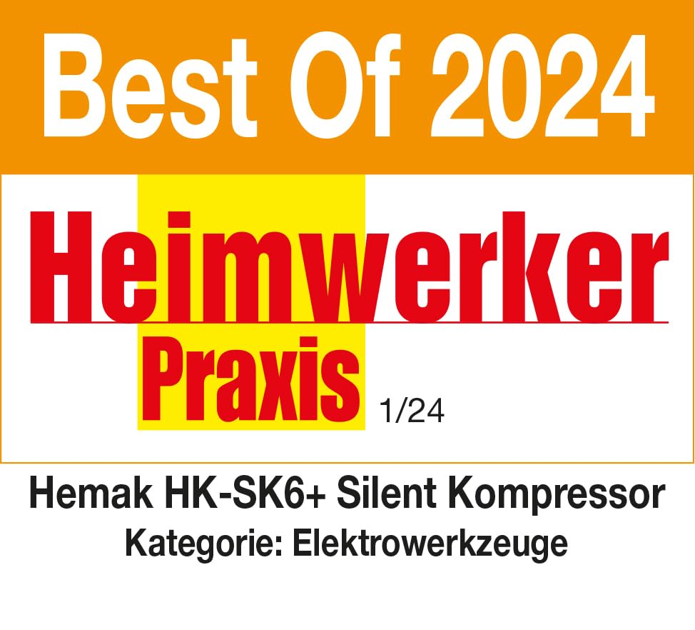 Flüsterkompressor 6 L 8 Bar ölfrei 58 dB für Heimwerkstatt - Bild 3