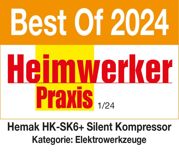 Flüsterkompressor 6 L 8 Bar ölfrei 58 dB für Heimwerkstatt - Bild 3