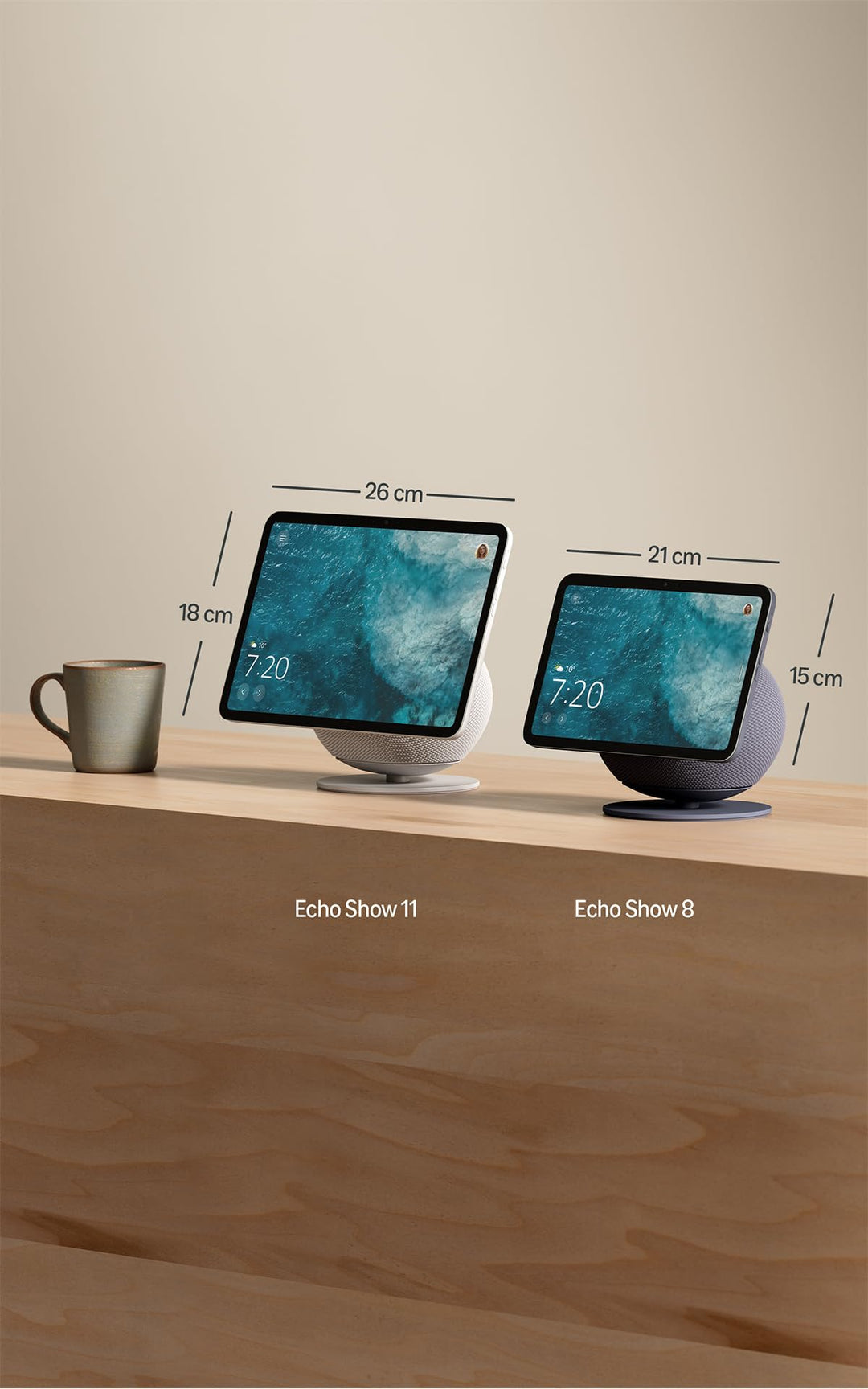 Smart Display 8,7 Zoll HD 3D-Audio Alexa Smart-Home-Hub Graphit - Bild 7