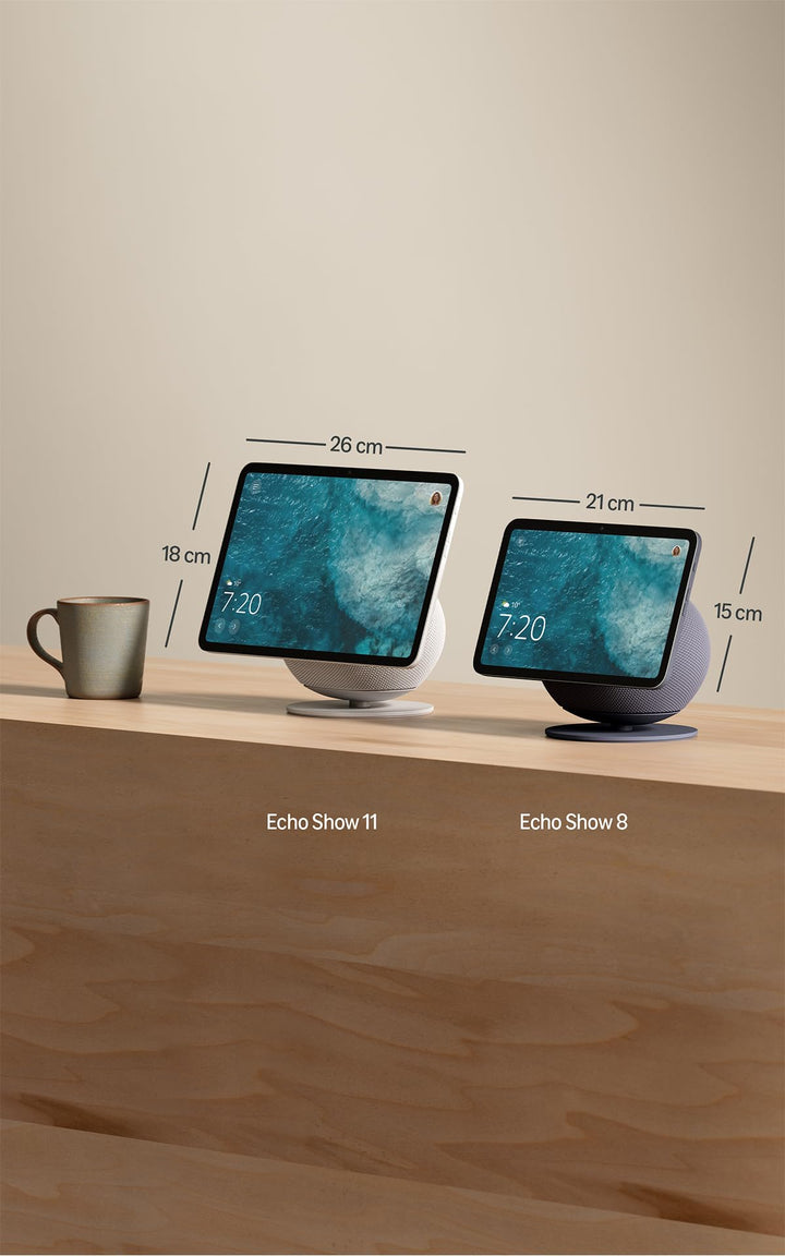 Smart Display 8,7 Zoll HD 3D-Audio Alexa Smart-Home-Hub Graphit - Bild 7