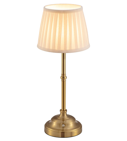 LED Tischlampe Kabellos Retro Gold/Beige Metall 4000mAh Akku