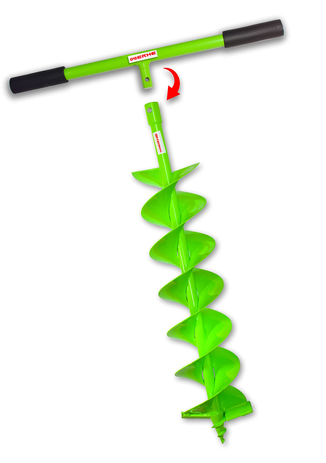 T-Griff Erdbohrer Stahl 56 cm mit 20 mm Aufnahme für Garten - Bild 3