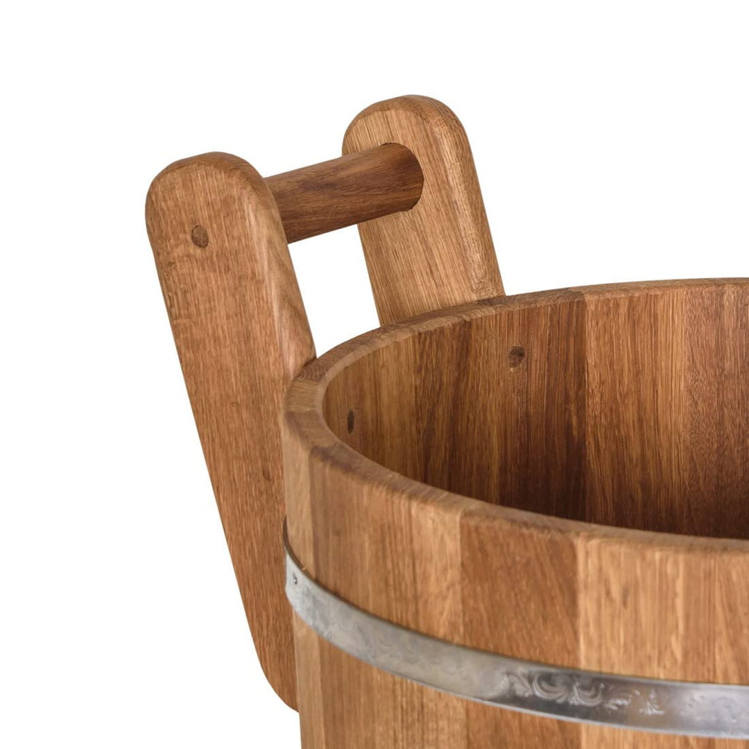 Sauna Aufgusseimer Eichenholz 23 Liter Böttcherkunst - Bild 3