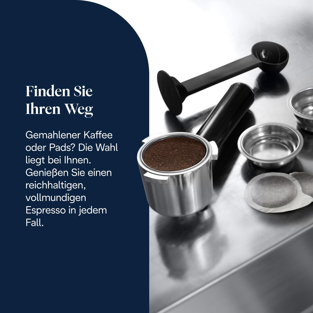 Siebträgermaschine mit Cold Brew Funktion kompakt weiss - Bild 8