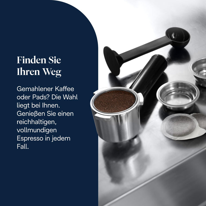 Siebträgermaschine mit Cold Brew Funktion kompakt weiss - Bild 8