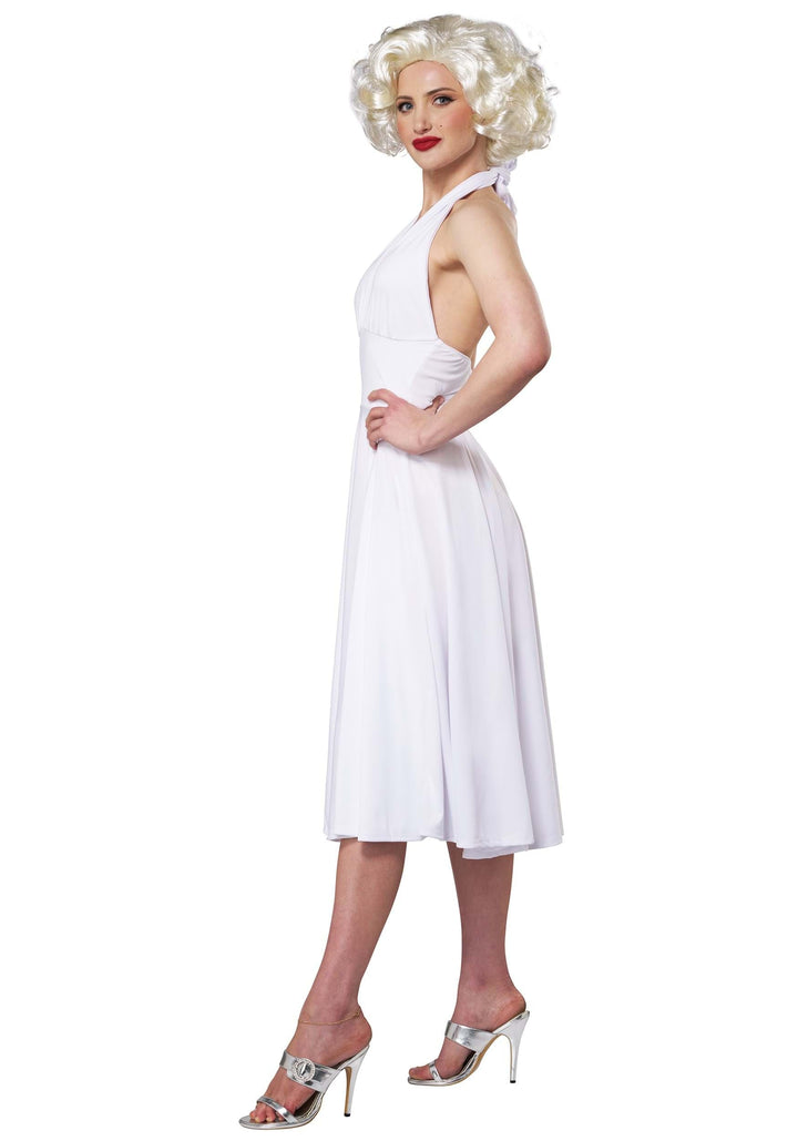 Marilyn Monroe Kostüm Kleid Weiss Polyester Grösse M - Bild 2