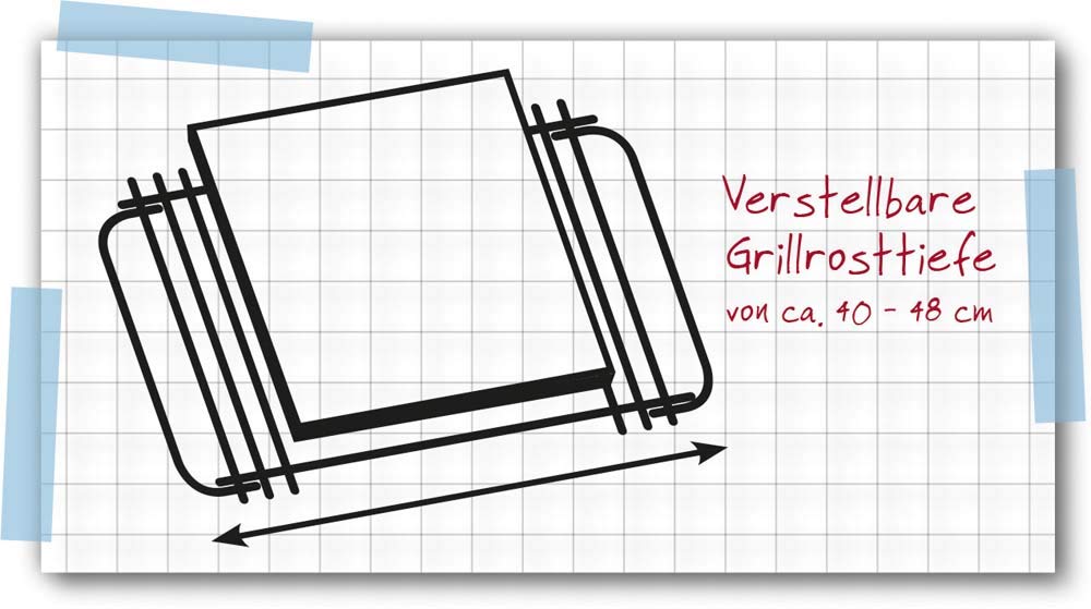 Grillrost verchromt 28x39 cm Rost-in-Rost-System für Gas- und Holzkohlegrill - Bild 2
