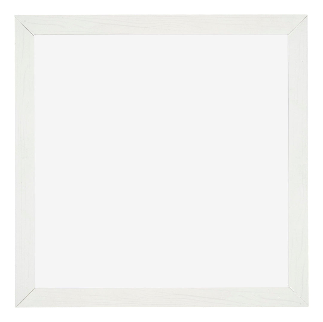 Bilderrahmen 70x70 cm Weiss Gemasert MDF mit Kunstoffglas - Bild 3