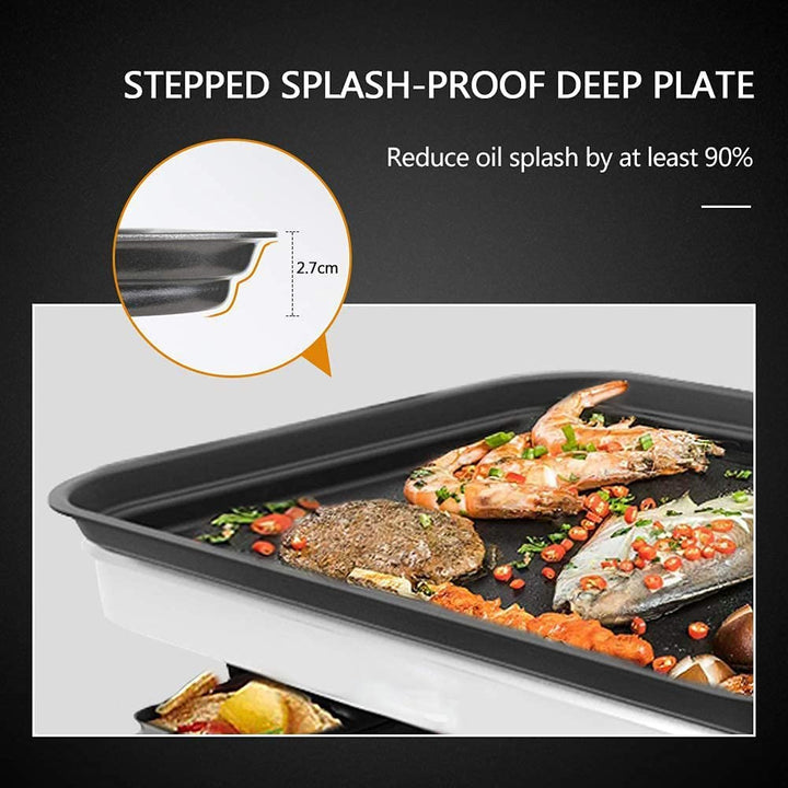 Raclette Grill 8 Personen mit Grillplatte und 8 Pfännchen 1500W - Bild 5