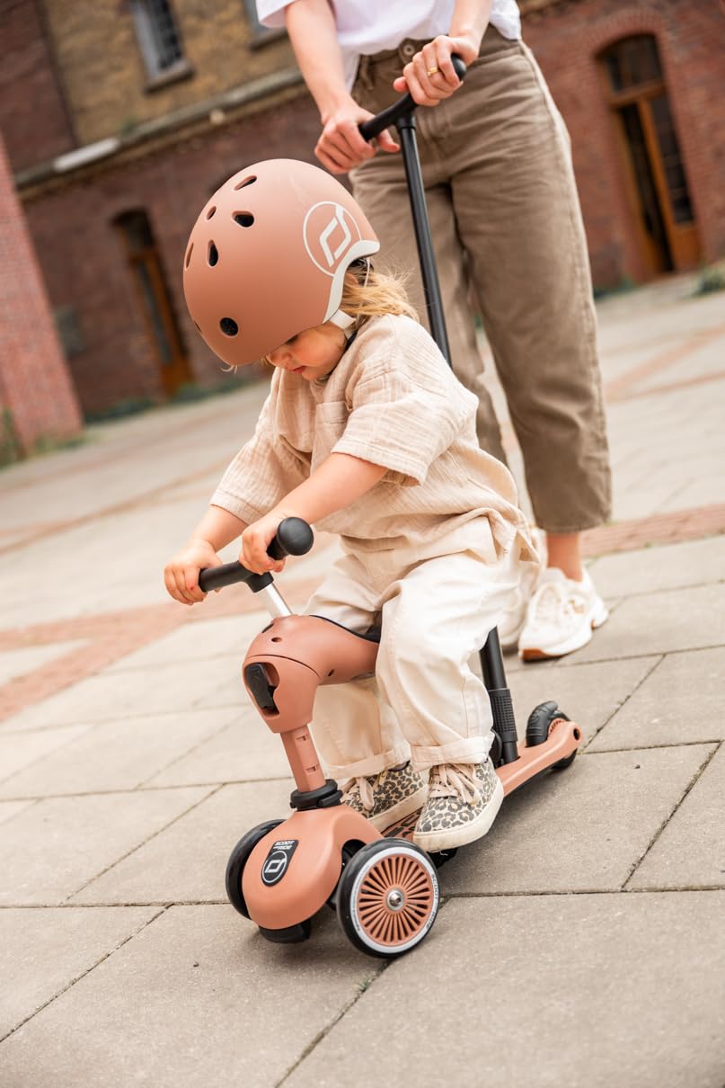 Kinderroller 2in1 Laufrad mit Sitz höhenverstellbar ab 1 Jahr Mocha - Bild 8