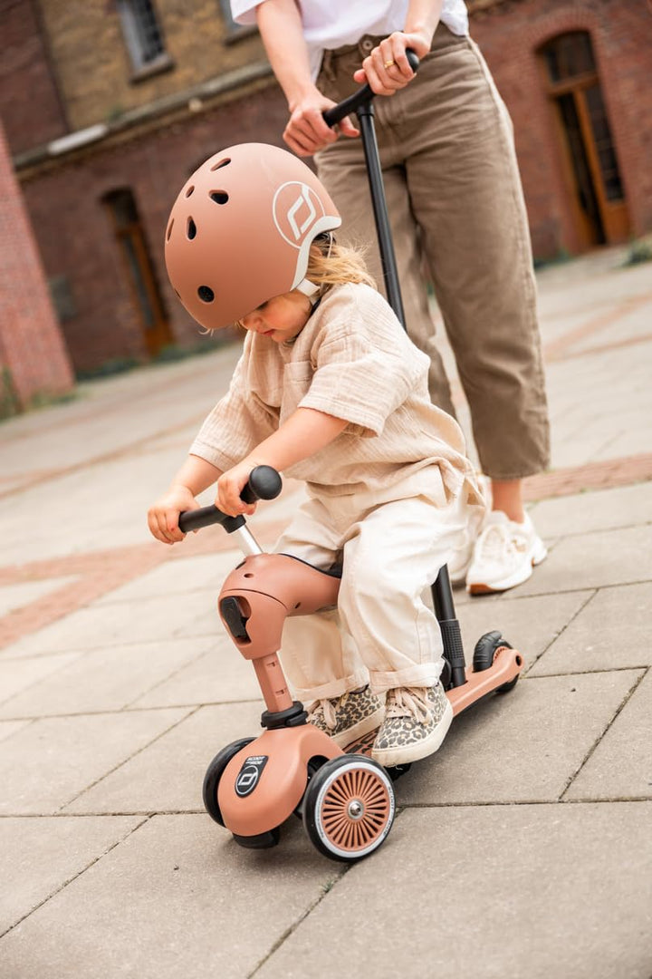 Kinderroller 2in1 Laufrad mit Sitz höhenverstellbar ab 1 Jahr Mocha - Bild 8
