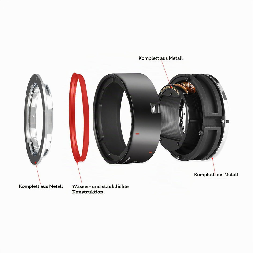 Objektivadapter EF auf EOS R Autofokus Metall für Canon spiegellos - Bild 5