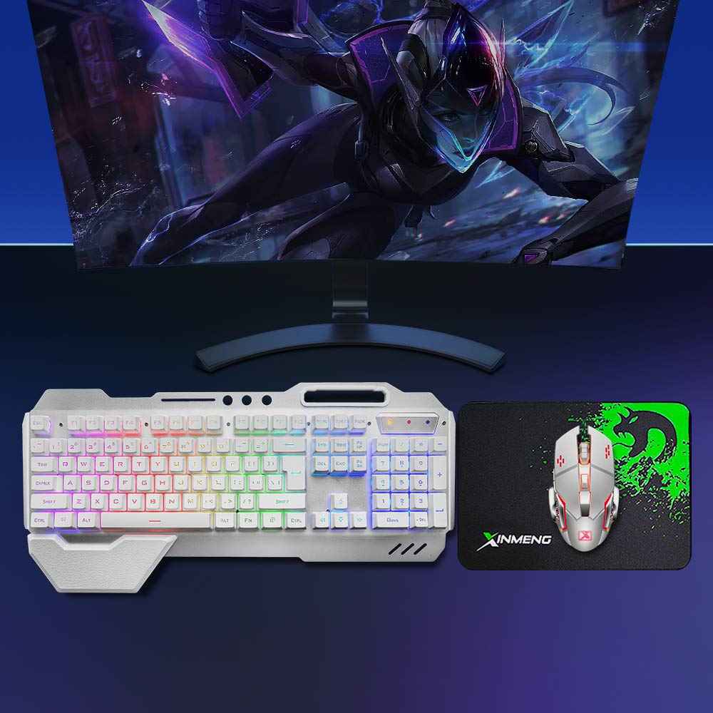 Gaming Tastatur und Maus kabellos RGB beleuchtet wiederaufladbar - Bild 7