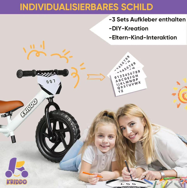 Laufrad Kinder 2-5 Jahre Stahl mit verstellbarem Sitz und Lenker - Bild 3