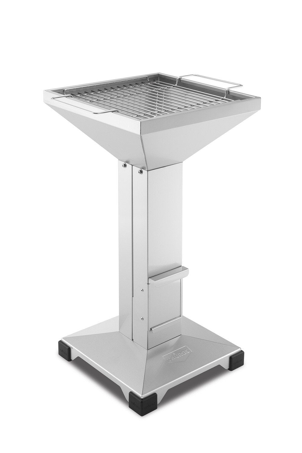 Holzkohlegrill Edelstahl V2A 35x35cm Grillfläche mit Kaminzugeffekt