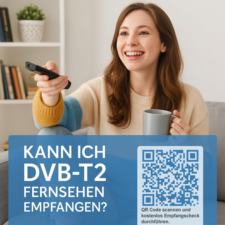 DVB-T2 Receiver Full HD mit Antenne, HDMI-Kabel und Fernbedienung - Bild 3