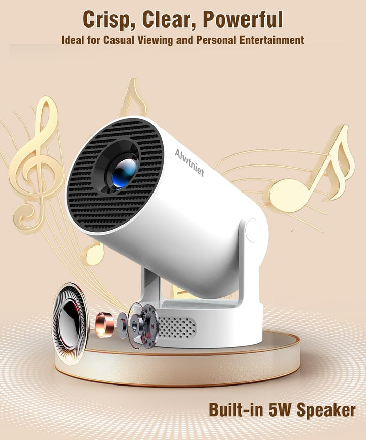Mini Beamer 4K-Support Wi-Fi 6 Bluetooth 8000 Lumen tragbar - Bild 7