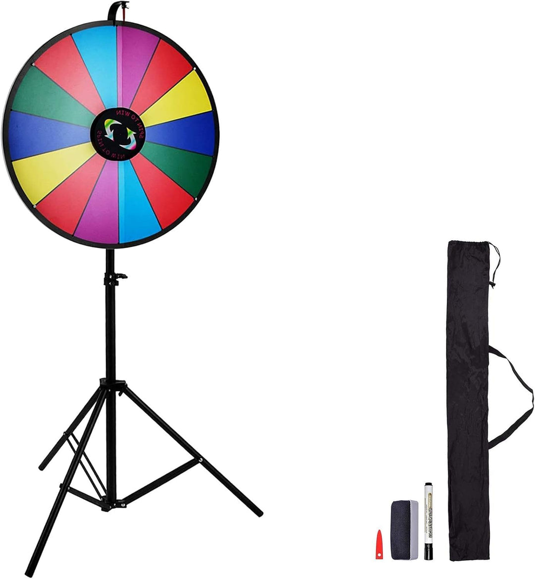 Glücksrad 60cm mit Ständer 14 Felder wiederbeschreibbar für Events