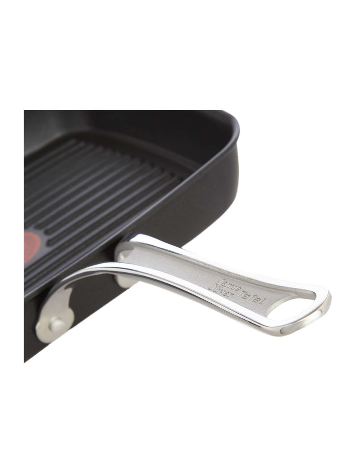 Grillpfanne Aluguss 23x27 cm Induktion Antihaft mit Thermo-Spot - Bild 2
