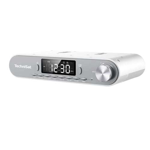 Unterbau-Küchenradio UKW/FM mit Bluetooth LED-Display Silber