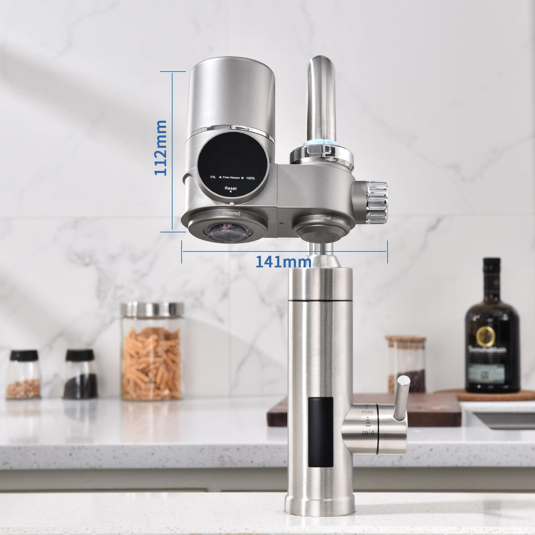 Wasserhahnfilter mit LED-Anzeige UV-Licht Aktivkohle Trinkwasser - Bild 5