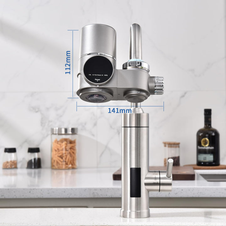 Wasserhahnfilter mit LED-Anzeige UV-Licht Aktivkohle Trinkwasser - Bild 5