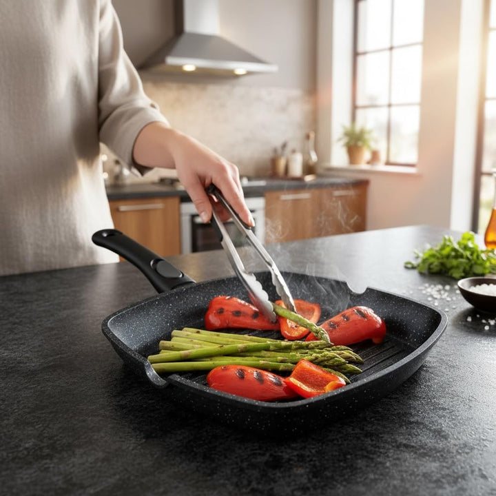 Crêpespfanne 28 cm Aluguss Induktion abnehmbarer Griff Antihaft - Bild 4