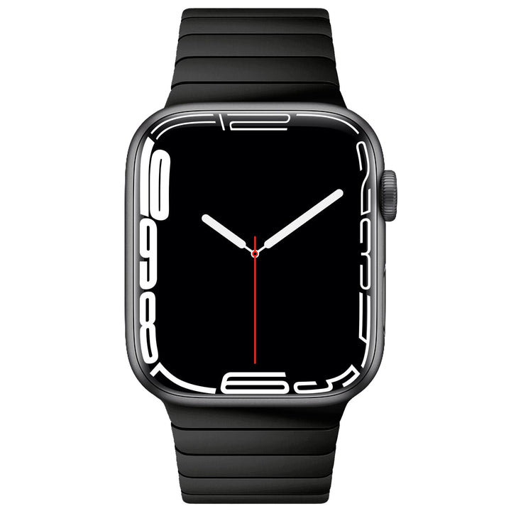 Edelstahl Gliederarmband Apple Watch 49/46/45/44mm Schwarz - Bild 2