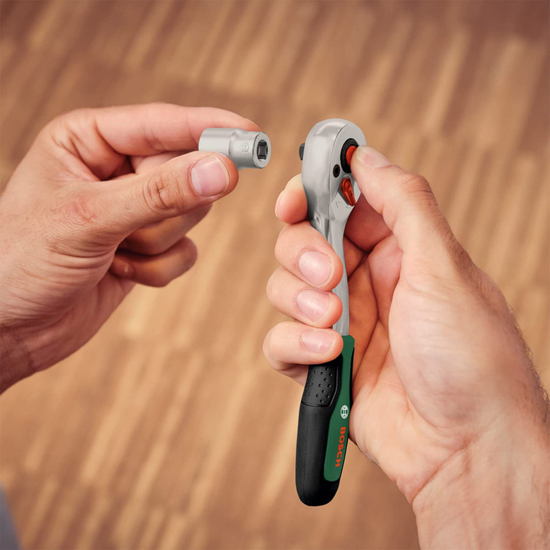 Ratschen-Steckschlüsselsatz 1/4" 34-teilig mit Softgrip-Griff - Bild 8