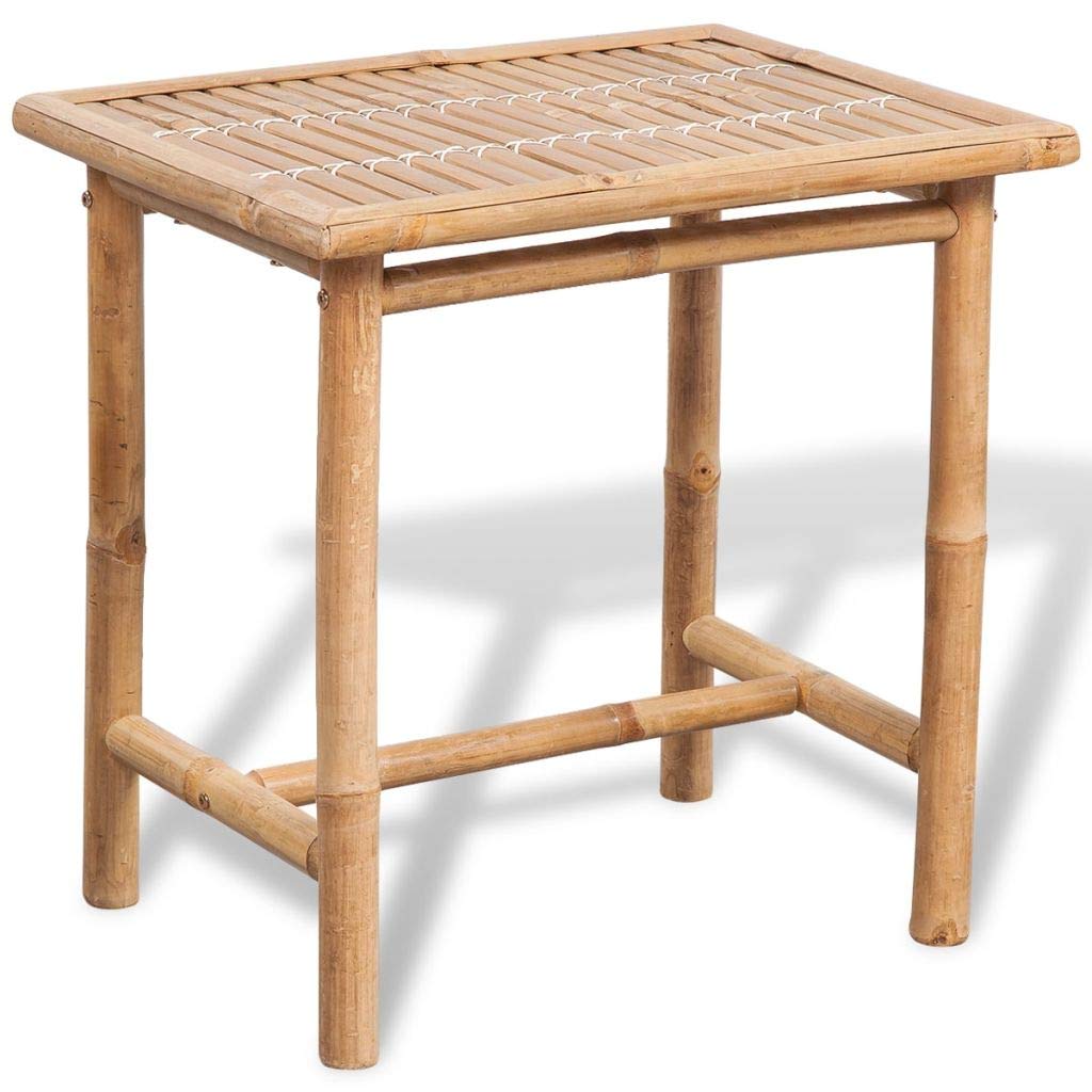 Bistro-Set Bambus 3-teilig mit Sitzkissen für Balkon &amp; Terrasse - Bild 3