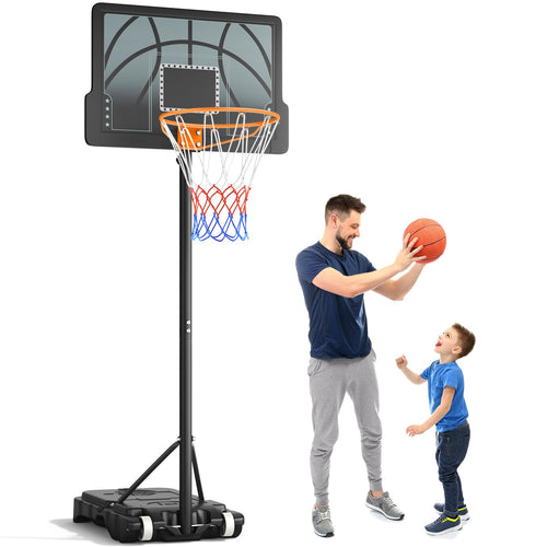 Basketballkorb Kinder höhenverstellbar 110–210 cm mit Ständer
