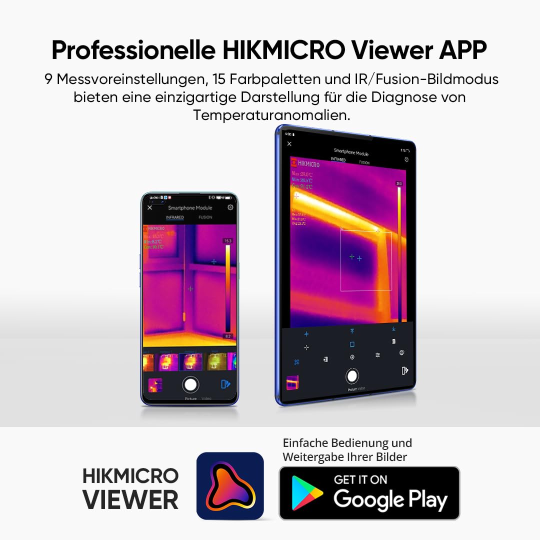 Wärmebildkamera Android Smartphone 256x192 IR 25Hz Plug &amp; Play - Bild 7