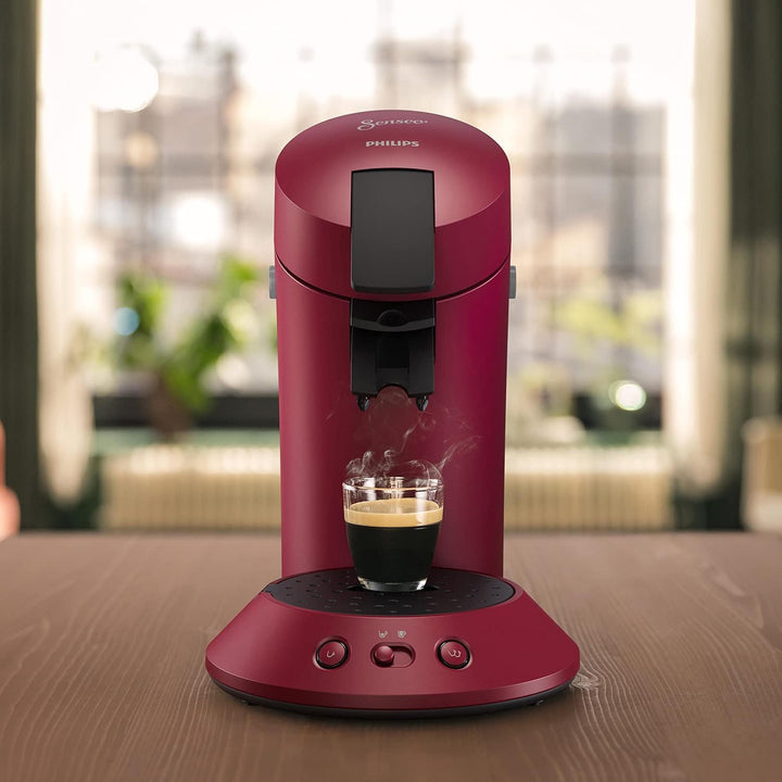 Kaffeepadmaschine mit Stärkewahl und Crema-System, Rot - Bild 3