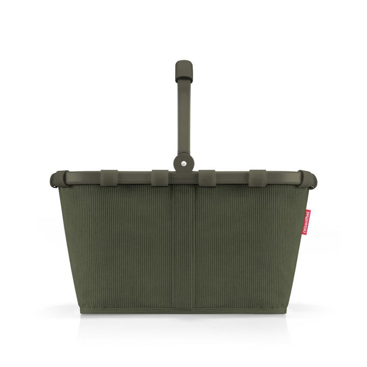 Einkaufskorb Cord Dark Matcha 22 l mit Aluminiumrahmen