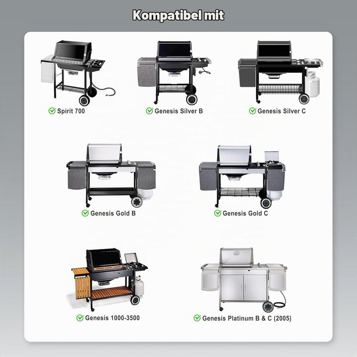 Grillrost Edelstahl 44x30cm 2er-Set für Weber Spirit 300 Series - Bild 4