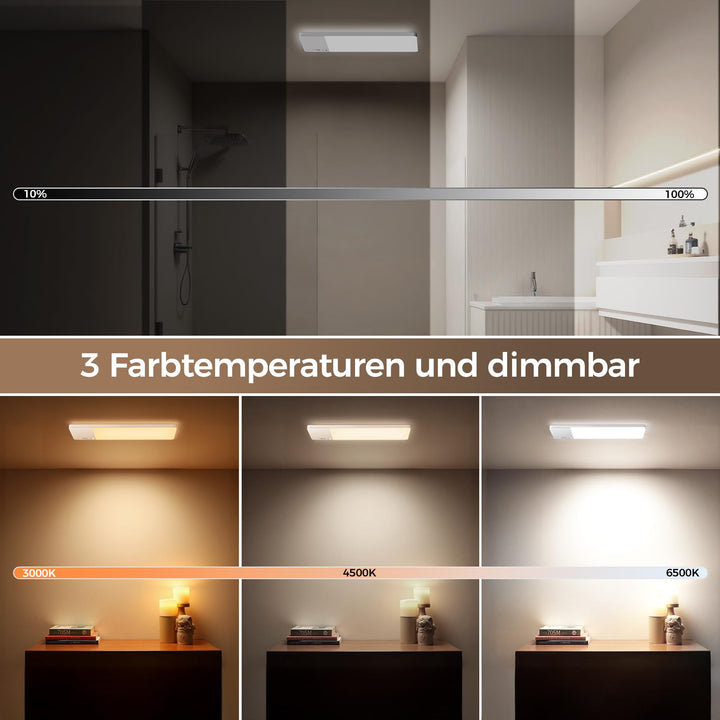 LED Deckenleuchte kabellos mit Bewegungsmelder 12000mAh Akku - Bild 3